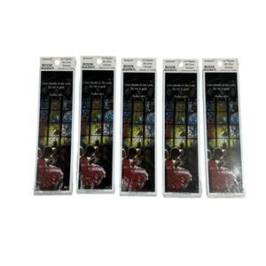 ANTIOCH Bookmarks Inspirational Psalm 136:1 Stained Glass Church Design Lot 5